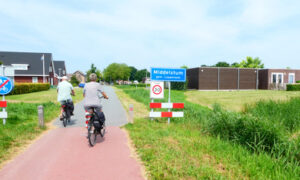 fietsers in Middelstum